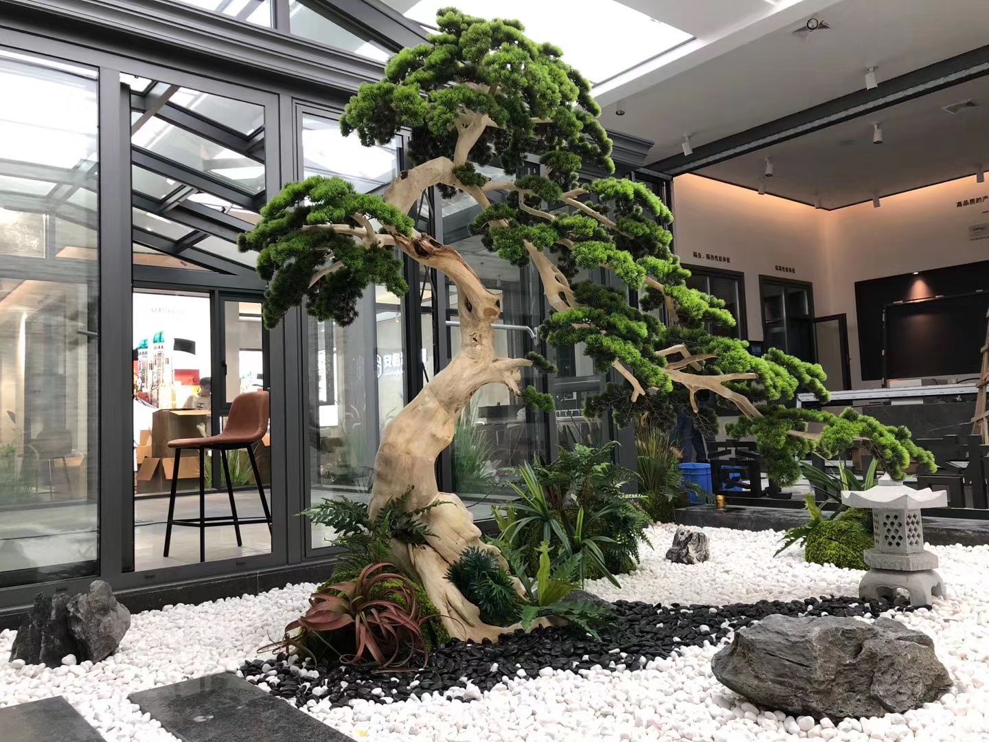 仿真迎客松微景观小品