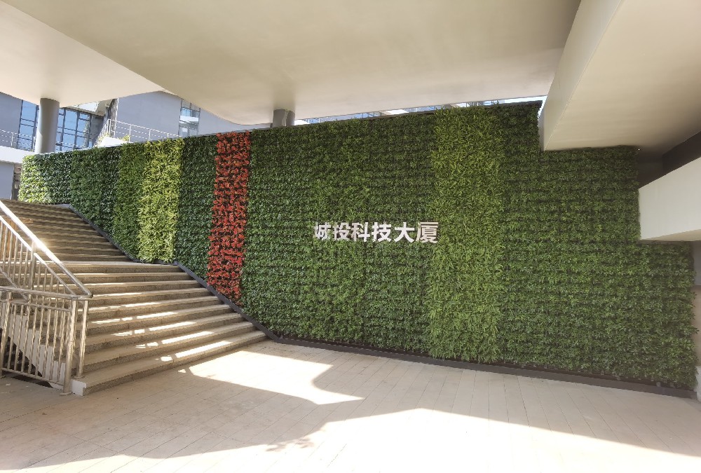 深圳城投科技大厦垂直绿化植物墙